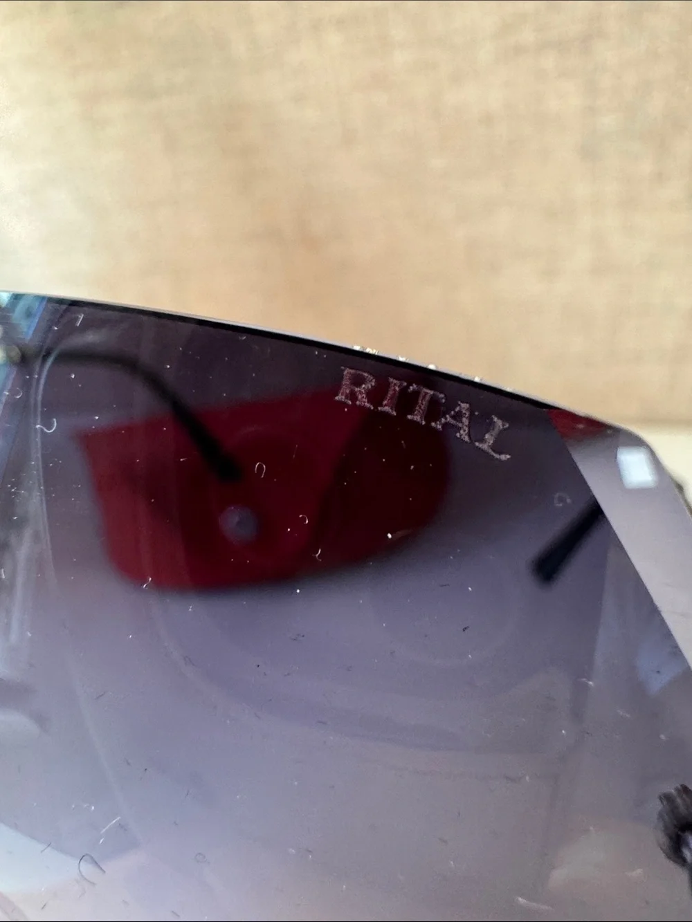 Authentic Novattti Women’s Rimless Gradient Gray Italian Sunglasses NEW